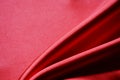 Detail of a red fabric. Royalty Free Stock Photo