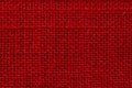 Red fabric of cloth texture background. Detail of textile material close-up Royalty Free Stock Photo