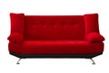 Red fabric modren sofa