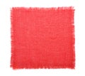Red fabric sack