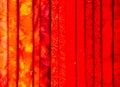 Red fabric samples Royalty Free Stock Photo