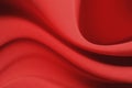 Red fabric sheets background or texture, abstract with waves, Soft focus cloth silk Red Royalty Free Stock Photo