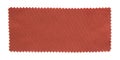 Red fabric swatch samples isolated Royalty Free Stock Photo