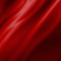 Red Fabric Texture Background With Copy Space