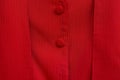 Red fabric texture with big two buttons Royalty Free Stock Photo