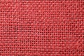 Red fabric texture. Red cloth background. Close up view of red fabric texture and background. Royalty Free Stock Photo