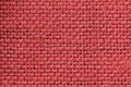 Red fabric texture. Red cloth background. Close up view of red fabric texture and background. Royalty Free Stock Photo