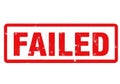 Red failed stamp Royalty Free Stock Photo