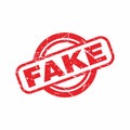 Red fake text stamp vector Royalty Free Stock Photo