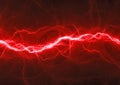 Red fantasy fractal lightning Royalty Free Stock Photo