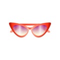 Red fashion women retro sunglasses with violet lens