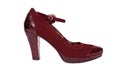 Red female shoe Royalty Free Stock Photo