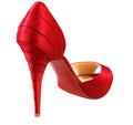 Red female shoe Royalty Free Stock Photo