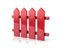 Red fence icon