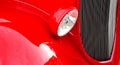 Red fender classic car Royalty Free Stock Photo
