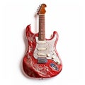 Red Fender Stratocaster: A Sculptural Masterpiece In Guitar Form