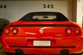 Red Ferrari from behind Royalty Free Stock Photo