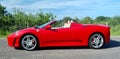 Red Ferrari F430 in the Kent countryside