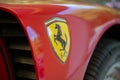 Red Ferrari F40 Logo from a closer look
