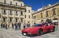 Red ferrari 348 in lecce Royalty Free Stock Photo