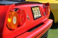 Red ferrari tail lamps Royalty Free Stock Photo