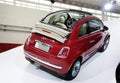 Red Fiat 500 car Royalty Free Stock Photo