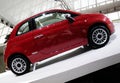 Red Fiat 500 car Royalty Free Stock Photo