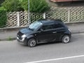 black Fiat 500