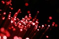 Red fiber lights