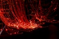 Red Fiber Optic Cable Royalty Free Stock Photo