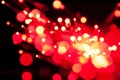 Red fiber optic lights Royalty Free Stock Photo