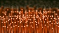 Red fiber optics Royalty Free Stock Photo