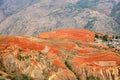 Red field and landscape in Yunnan,china