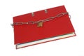 Red file folder with chain Royalty Free Stock Photo