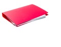 red files folder.isolated copy space Royalty Free Stock Photo