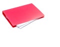 Red files folder Royalty Free Stock Photo