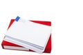 Red files folder retention of contracts and paper Royalty Free Stock Photo