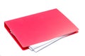 Red files folder Royalty Free Stock Photo