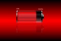 Red filled battery