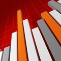 Red Financial stat background Royalty Free Stock Photo