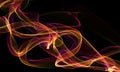 red fire abstract pattern illustration background. .Blurred of fire light moment, Fire texture, Art Fire Lines, Abstract fractal Royalty Free Stock Photo