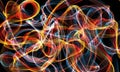 red fire abstract pattern illustration background. .Blurred of fire light moment, Fire texture, Art Fire Lines, Abstract fractal Royalty Free Stock Photo