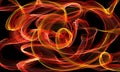 red fire abstract pattern illustration background. .Blurred of fire light moment, Fire texture, Art Fire Lines, Abstract fractal Royalty Free Stock Photo