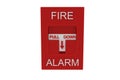 Red fire alarm Royalty Free Stock Photo