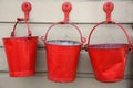 Red Fire Buckets Royalty Free Stock Photo