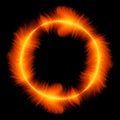 Red fire circle
