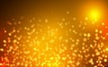 Red Fire Color Bokeh Particle Soft Light Abstract Background, Vector eps 10 illustration bokeh particles Royalty Free Stock Photo