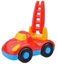 Red fire engine toy Royalty Free Stock Photo