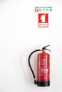 Red fire extinguisher