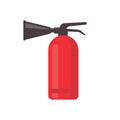 red fire extinguisher for suppressing fire in buildings Royalty Free Stock Photo